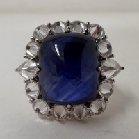 Platinum, Sapphire & Diamond Ring (Dayton, NJ)