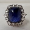 Platinum, Sapphire & Diamond Ring (Dayton, NJ)