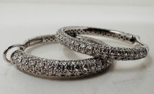 Roberto Coin 18K &Diamond Hoop Earrings (Dayton, NJ)