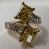 18KY Gold & Diamond By-Pass Ring (Dayton, NJ)