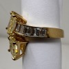 18KY Gold & Diamond By-Pass Ring (Dayton, NJ) - 3