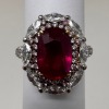 18KW Gold, Ruby & Diamnd Ring (Dayton, NJ)