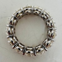 18KW Gold & Diamond Eternity Band Ring (Dayton, NJ)