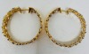 14KY Gold & Diamond Hoop Earrings (Dayton, NJ) - 3