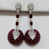 18KW Gold, Ruby & Diamond Earrings (Dayton, NJ) - 3