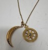 18K Gold Cobochon & Diamond Pendent (Dayton, NJ)