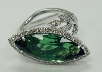 18K Gold Simon G. Tourmaline & Diamond Ring (Dayton, NJ)