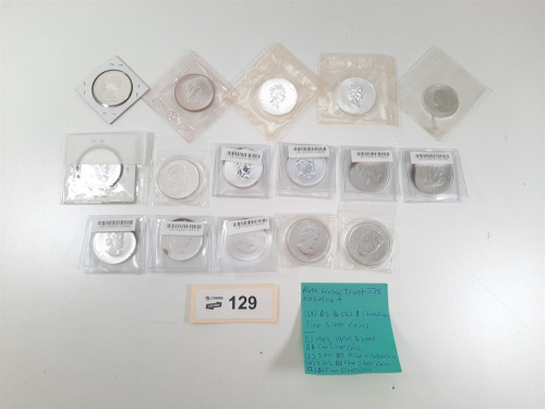 (14) $5 & (2) $1 Canadian Silver Coins