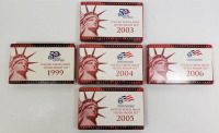 (5) U.S. Mint Silver Proof Sets