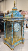 Vintage Cloisonne Mantel Clock