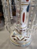 (2) Antique Glass Mantle Lusters - 4