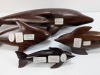 (4) Handmade Wooden Sea Creatures - 9