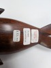 (3) Handmade Wooden Sea Lion Figurines - 7