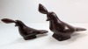 (2) Handmade Wooden Quail Figurines - 2