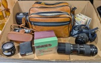 Vintage Minolta Camera, Stereoscope, & More