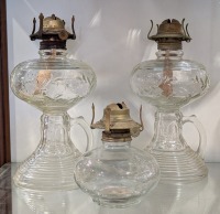 (3) Vintage Oil Lamps