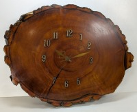 Live Edge Wood Wall Clock