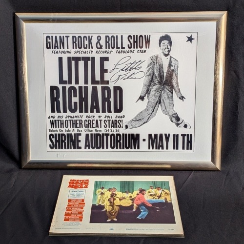 Little Richard Signed Poster and Film Lobby Card