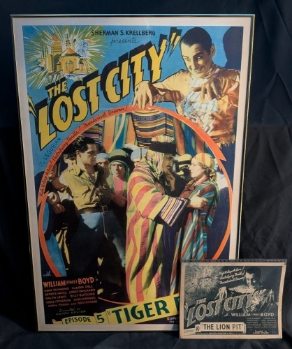 1935 The Lost City Original Lobby Card and Reproduction Poster