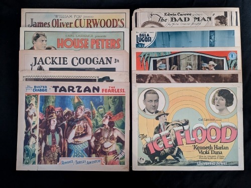 (10) Silent Era Adventure Lobby Cards