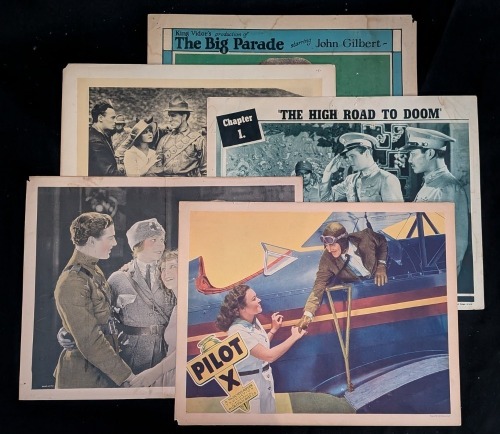 Silent & Talkie Military Themed Lobby Cards