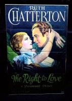 Vintage Movie Poster "The Right To Love"