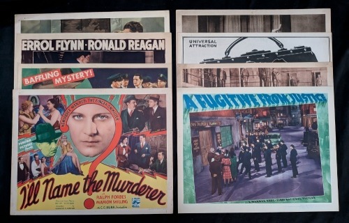 (8) Crime / Drama Lobby Cards