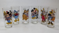 (6) Vintage Disney Pepsi Glasses