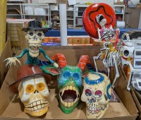 Paper Mache Dia De Las Motos Figures