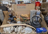 Figurines, Inlay Box, Kettle, & More