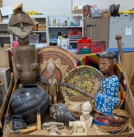 Native Pottery, Baskets, Figurines, & More Collectibles