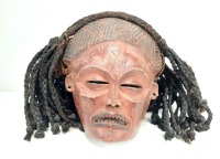 Carved Wooden Tribal-Style Mask