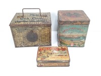 (3) Vintage-Antique Tobacco Tins