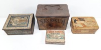 (4) Antique Tobacco Tins