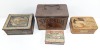 (4) Antique Tobacco Tins