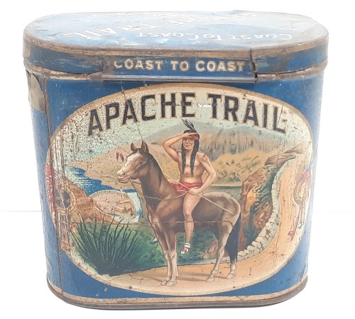 Antique Apache Trail Coast-To-Coast Cigar Tin