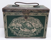 Vintage Green Turtle Cigar Tin