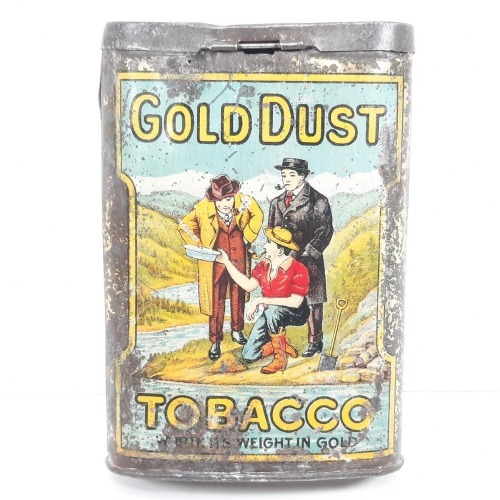 Antique Gold Dust Tobacco Tin