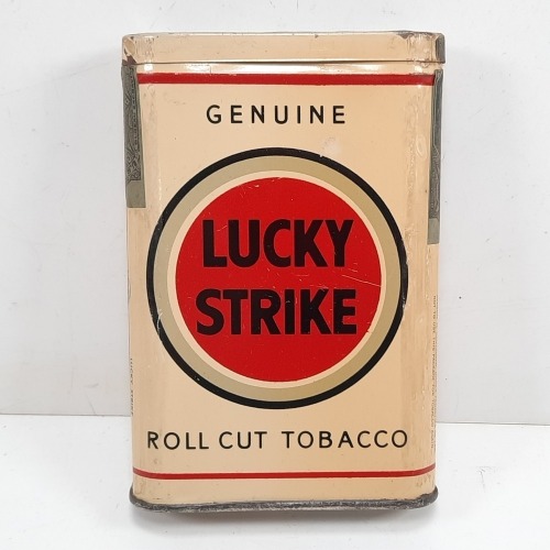 Lucky Strike Roll Cut Tobacco Tin