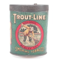 Vintage Trout-Line Smoking Tobacco Tin