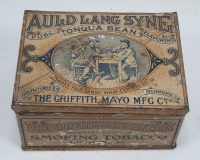 Antique Auld Lang Syne Pure Tonka Bean Smoking Tobacco Tin