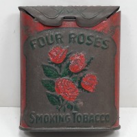 Vintage Four Roses Smoking Embossed Tobacco Tin