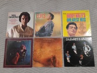 Classic Rock LP Records and (2) Stones Posters