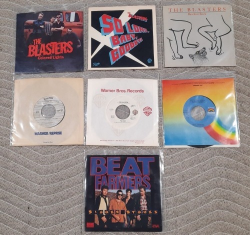 The Blasters & Beat Farmers LP & 45 Records