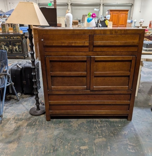 Floor Lamp & Stanley Furniture Dresser