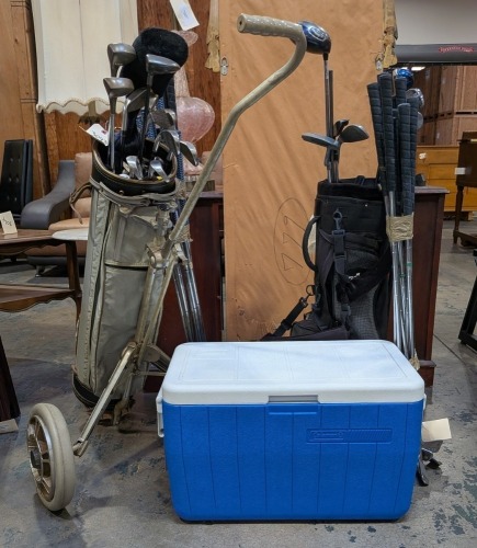 Golf Clubs, Bags, & Cooler
