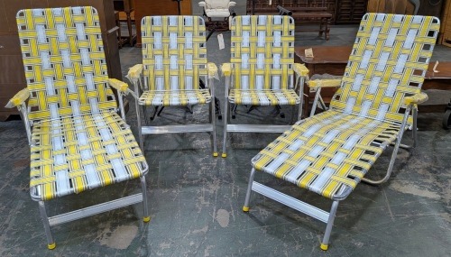 (4) Folding Lawn Chairs