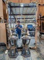 Wall Mirror & Table Lamps