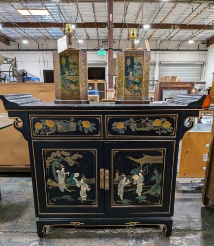 Table Lamps & Buffet
