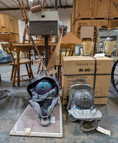 Walter Belt Vibrator, Bowling Balls, & AB DOer II & Tri-Roller